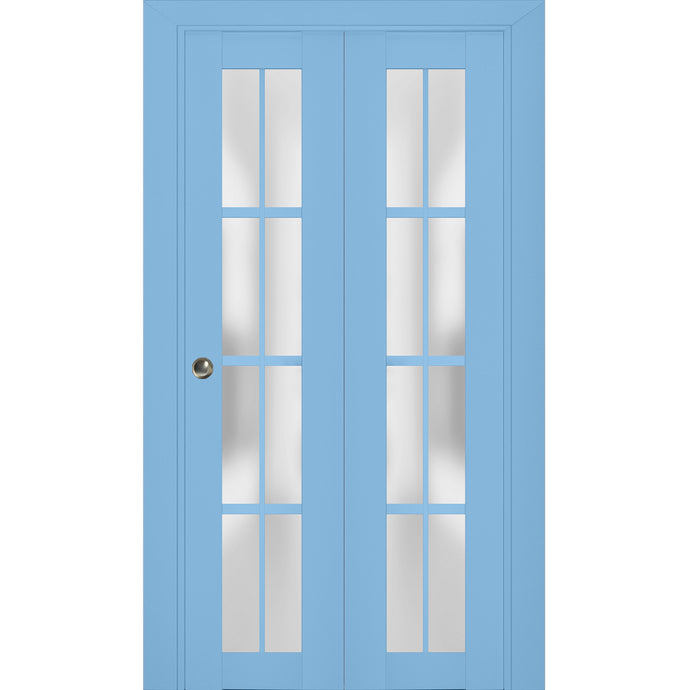 Sliding Closet Bi-fold Doors | Veregio 7412 | Aquamarine