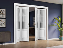 Load image into Gallery viewer, Sliding Closet Double Bi-fold Doors | Felicia 3309 | White Silk