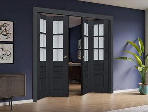 Sliding Closet Double Bi-fold Doors | Veregio 7339 | Anthracite