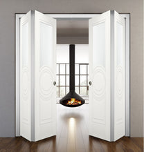 Load image into Gallery viewer, Sliding Closet Double Bi-fold Doors | Mela 7012 | White Silk